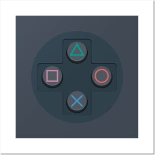 PS Controller Buttons Posters and Art